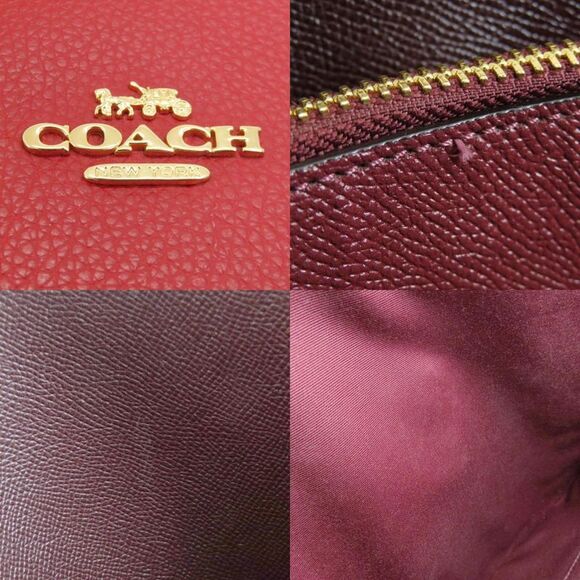 Coach Mollie Red Leather Tote Bag (Pre-Owned) - Picture 10 of 11